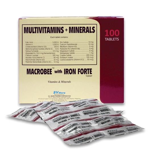 Macrobee With Iron Forte Regulatory Classification MIMS Philippines